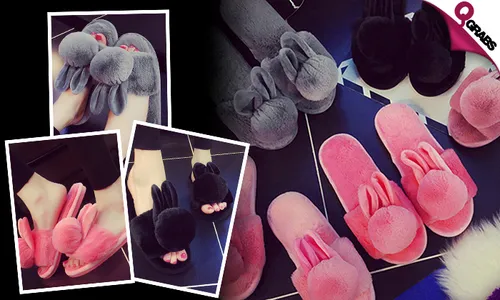 Bunny Fleece Slippers!